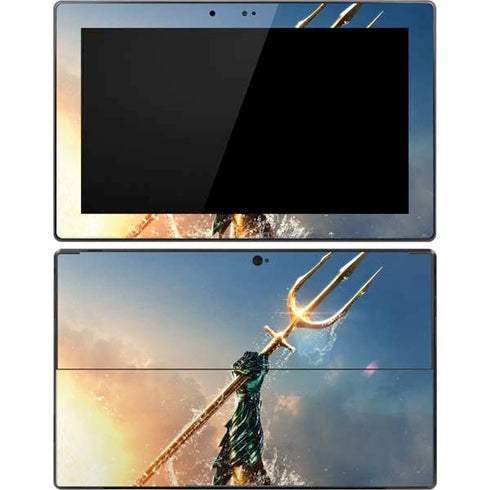 DC Comics Aquaman Movie Poster Trident Surface Pro Tablet Skin